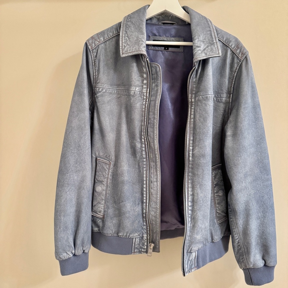 Wilson Leather Genuine Leather Denim Jacket